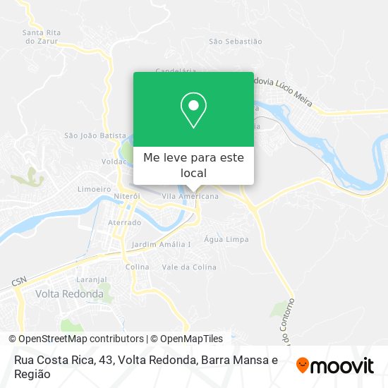 Rua Costa Rica, 43 mapa
