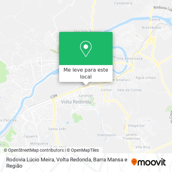 Rodovia Lúcio Meira mapa