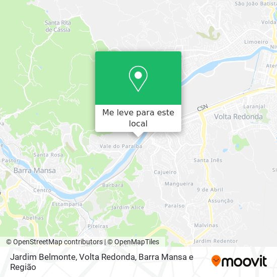 Jardim Belmonte mapa