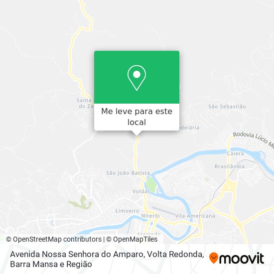 Avenida Nossa Senhora do Amparo mapa