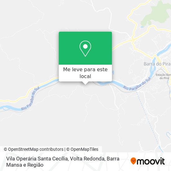 Vila Operária Santa Cecília mapa