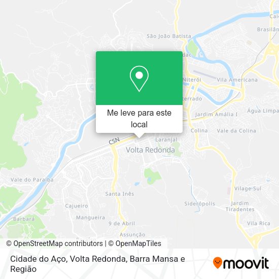 Cidade do Aço mapa