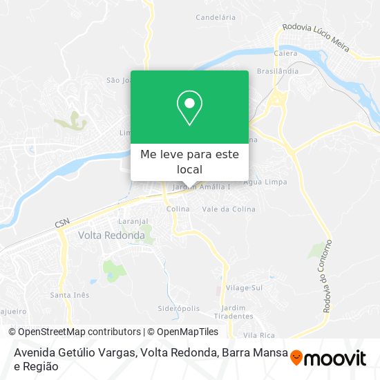 Avenida Getúlio Vargas mapa