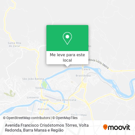 Avenida Francisco Crisóstomos Tôrres mapa