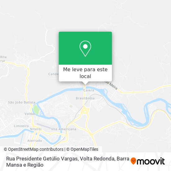 Rua Presidente Getúlio Vargas mapa