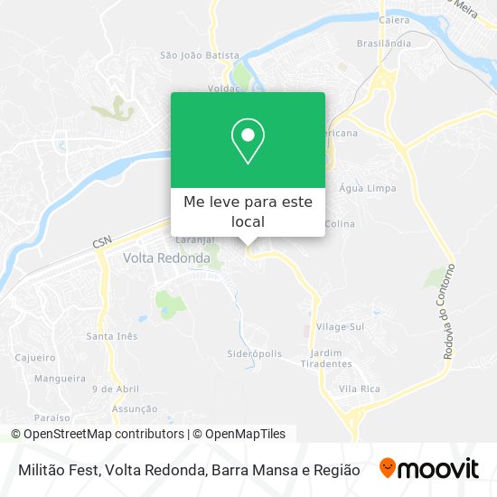 Militão Fest mapa