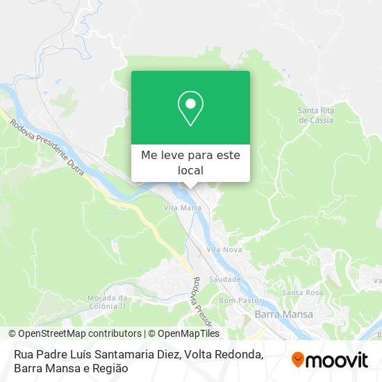 Rua Padre Luís Santamaria Diez mapa