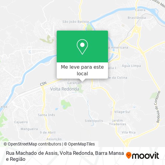 Rua Machado de Assis mapa