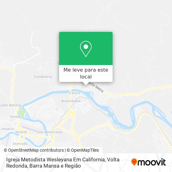 Igreja Metodista Wesleyana Em California mapa