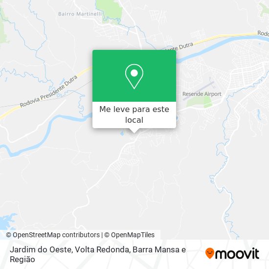 Jardim do Oeste mapa