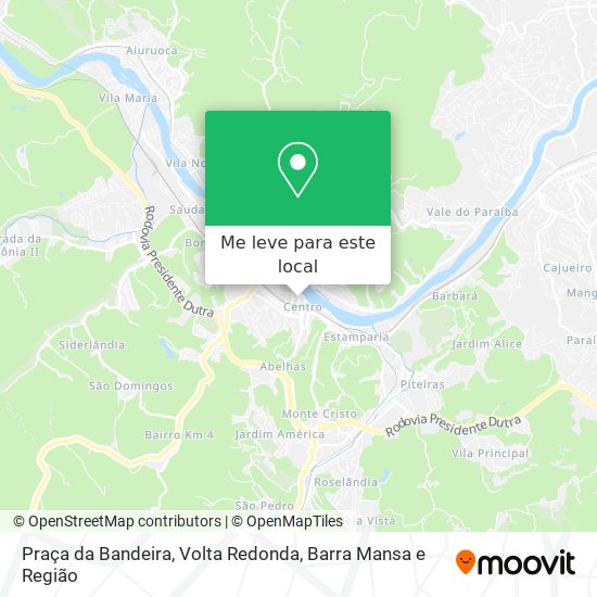 Praça da Bandeira mapa
