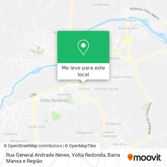 Rua General Andrade Neves mapa
