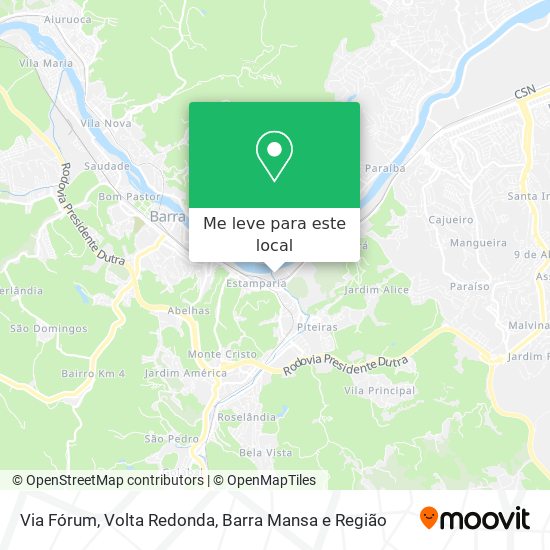 Via Fórum mapa