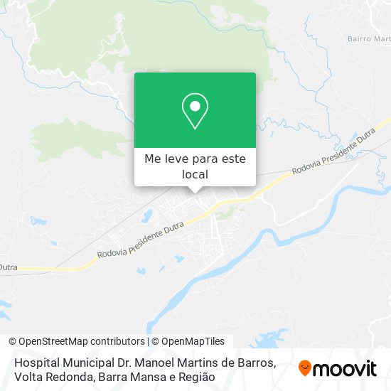 Hospital Municipal Dr. Manoel Martins de Barros mapa