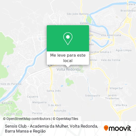 Sensis Club - Academia da Mulher mapa