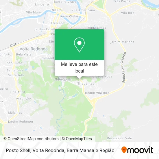 Posto Shell mapa