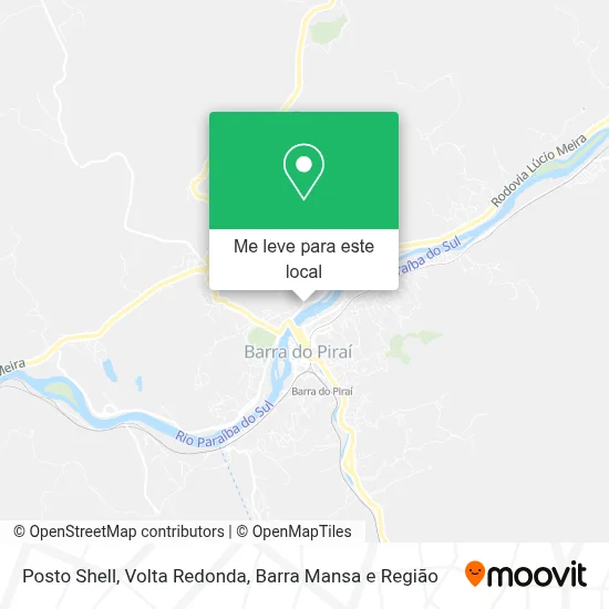 Posto Shell mapa