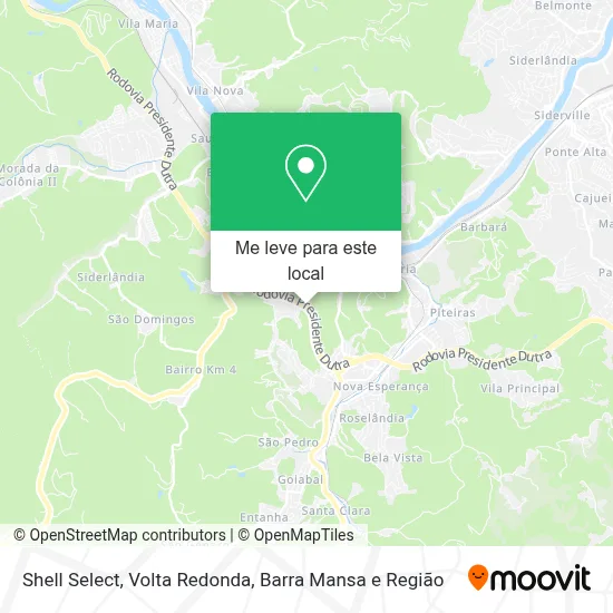 Shell Select mapa
