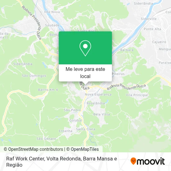 Raf Work Center mapa