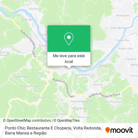Ponto Chic Restaurante E Choperia mapa