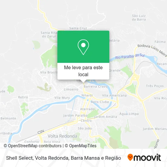 Shell Select mapa