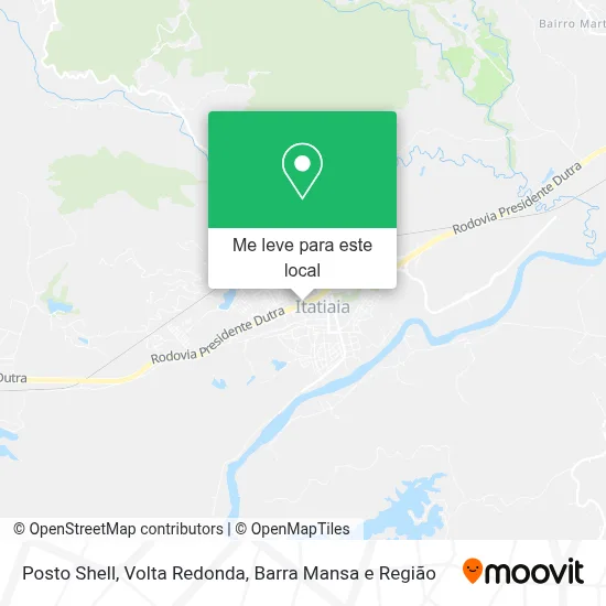 Posto Shell mapa
