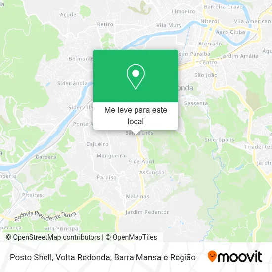 Posto Shell mapa