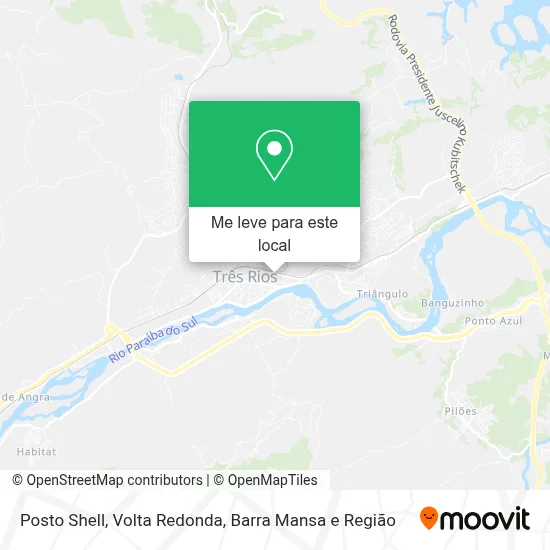 Posto Shell mapa