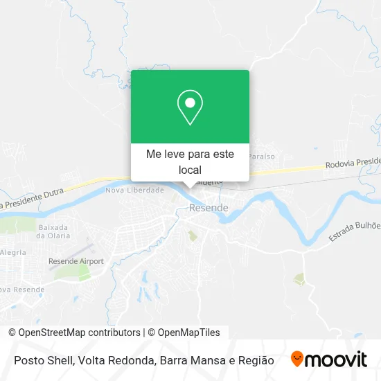 Posto Shell mapa