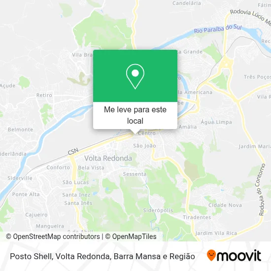 Posto Shell mapa