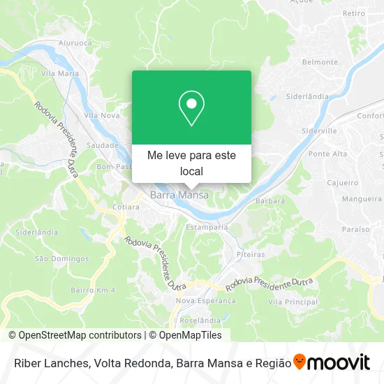 Riber Lanches mapa