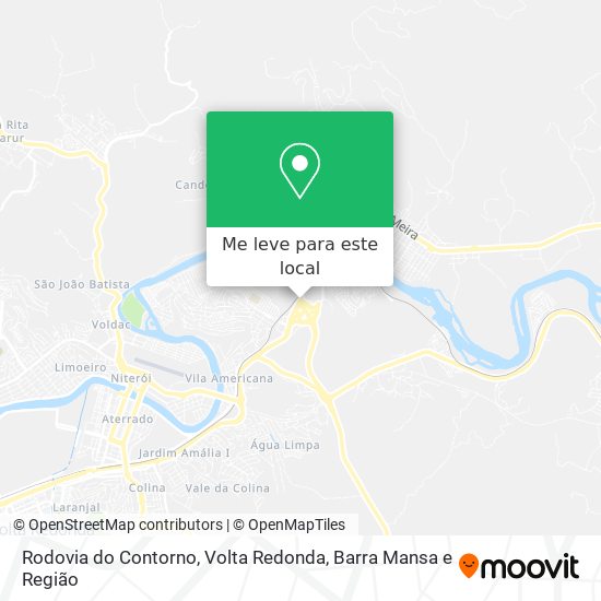 Rodovia do Contorno mapa
