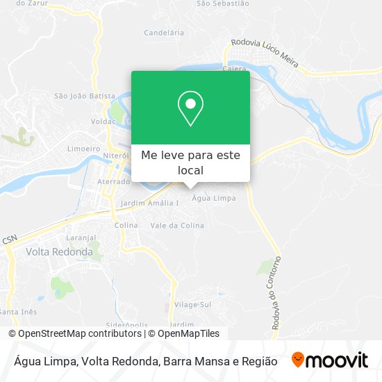 Água Limpa mapa
