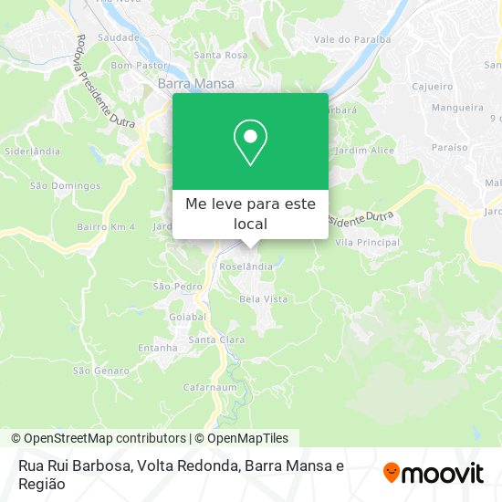 Rua Rui Barbosa mapa