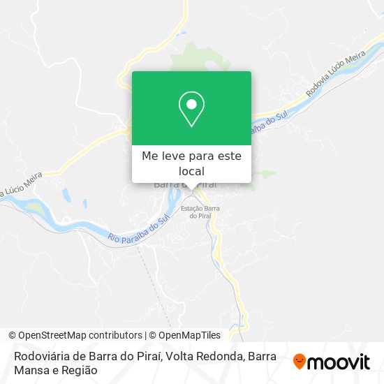 Rodoviária de Barra do Piraí mapa