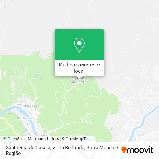Santa Rita de Cássia mapa