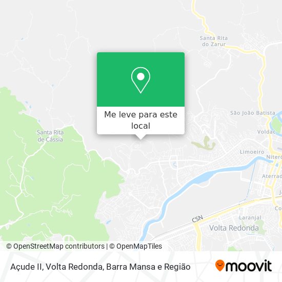 Açude II mapa