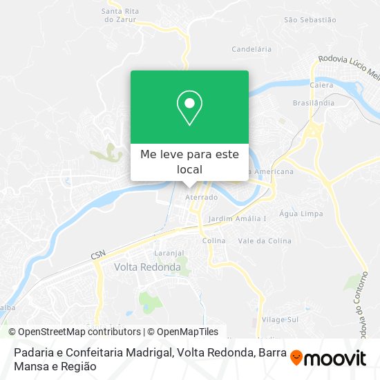 Padaria e Confeitaria Madrigal mapa