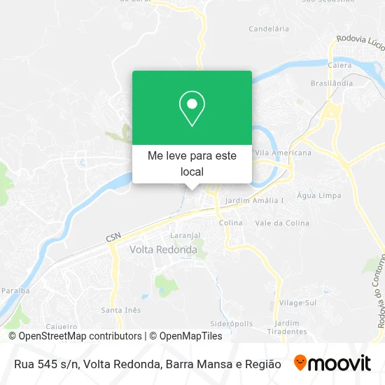 Rua 545 s/n mapa