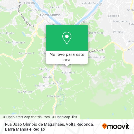 Rua João Olímpio de Magalhães mapa