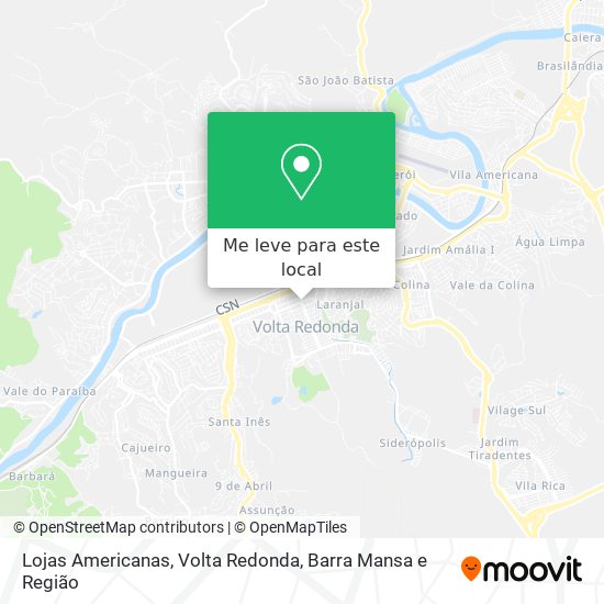 Lojas Americanas mapa