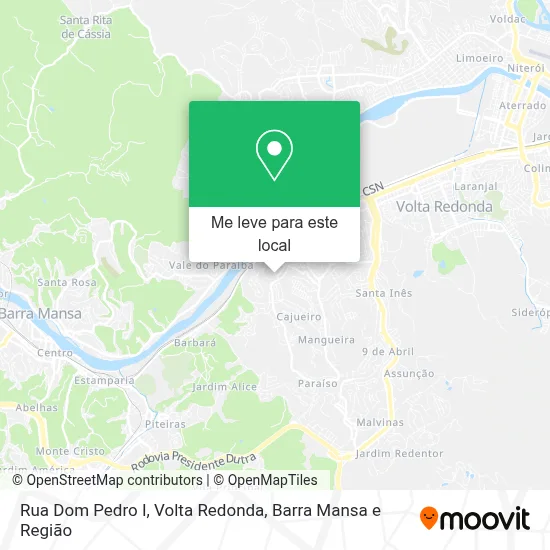 Rua Dom Pedro I mapa