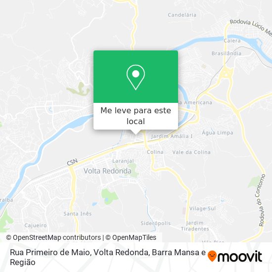 Rua Primeiro de Maio mapa