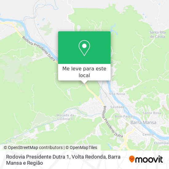Rodovia Presidente Dutra 1 mapa