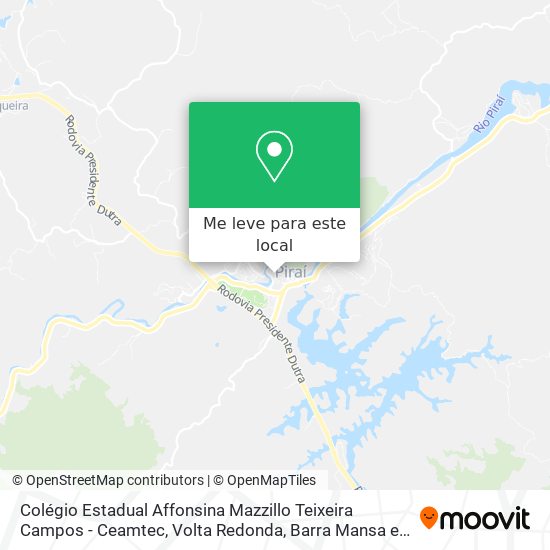 Colégio Estadual Affonsina Mazzillo Teixeira Campos - Ceamtec mapa