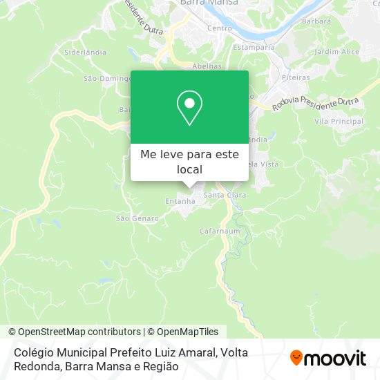 Colégio Municipal Prefeito Luiz Amaral mapa