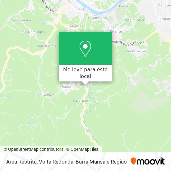 Área Restrita mapa