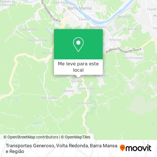 Transportes Generoso mapa
