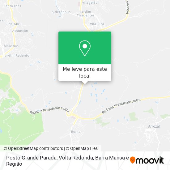 Posto Grande Parada mapa