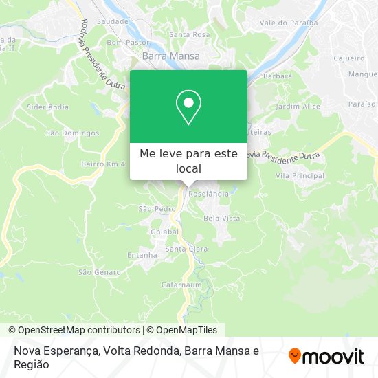 Nova Esperança mapa